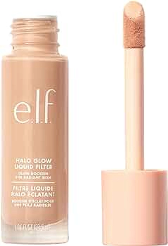 e.l.f. Halo Glow Liquid Filter, Complexion Booster For A Glowing, Soft-Focus Look, Infused With Hyaluronic Acid, Vegan & Cruelty-Free, 4 Medium