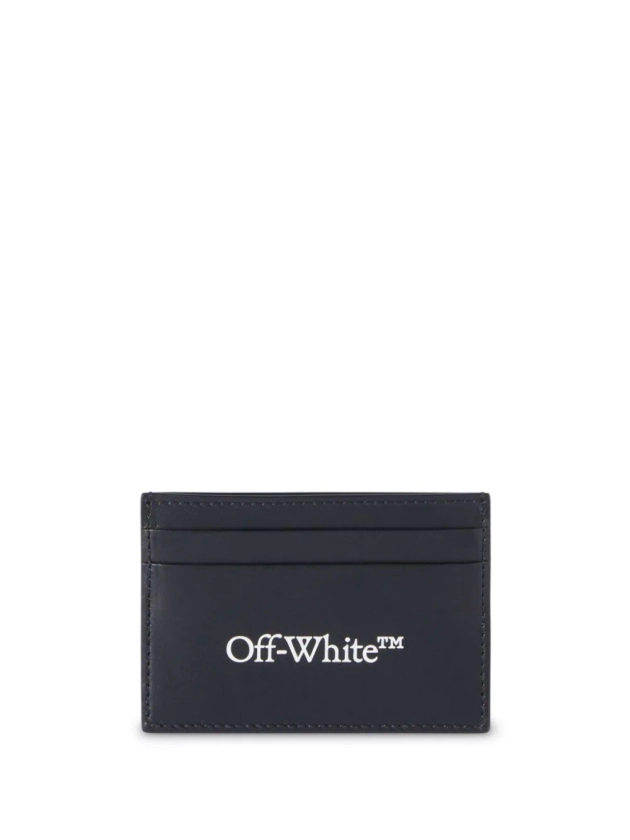 Off-White Bookish logo-print Leather Cardholder - Farfetch