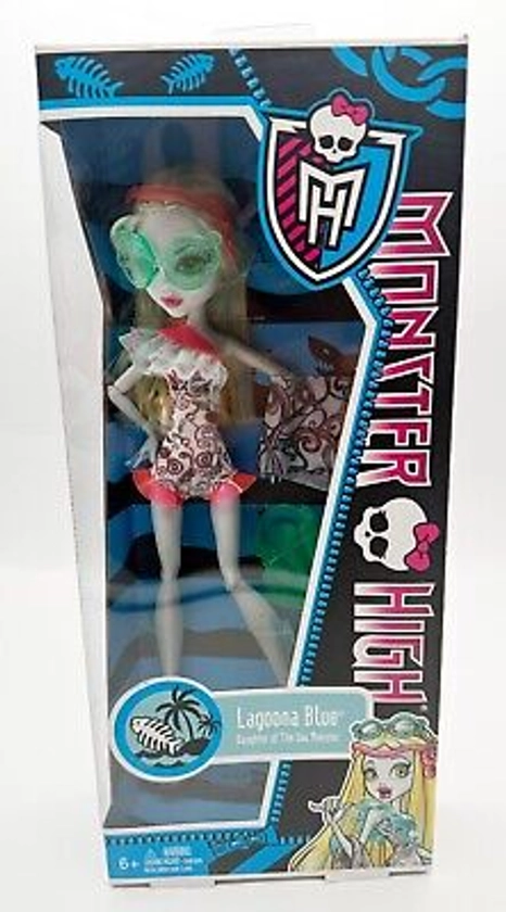 2012 Monster High Swim Class Lagoona Blue Justice Exclusive New Unopened