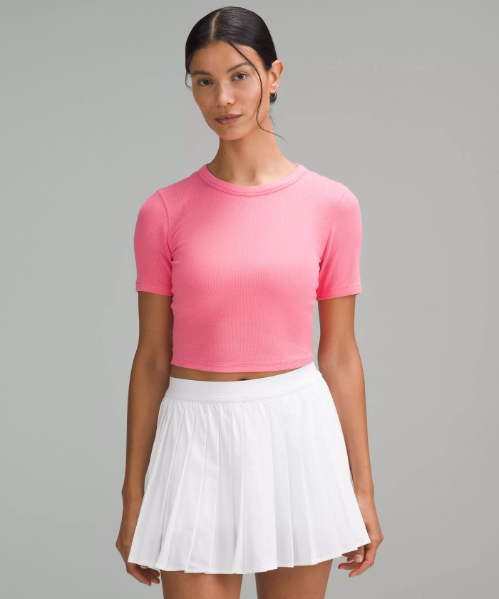 Hold Tight Straight Hem Cropped T-Shirt