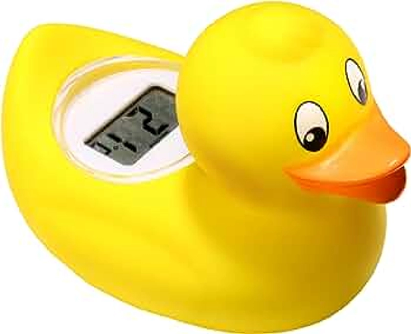 TensCare Digi Duckling Digital Water LCD Thermometer and Baby Bath Time Toy, yellow