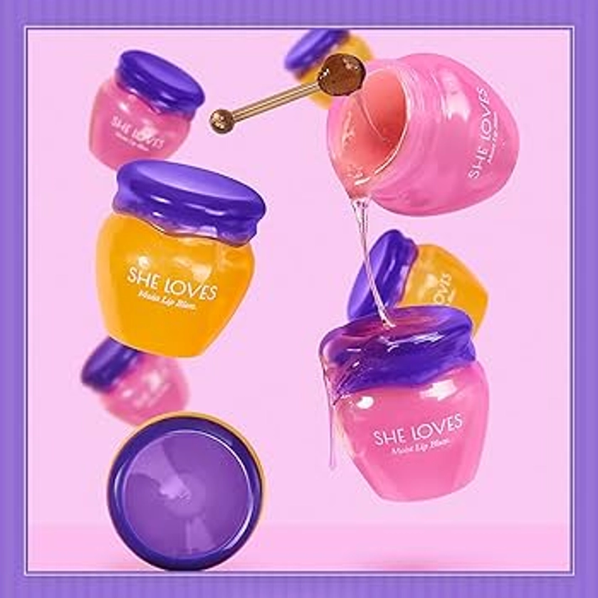 Sakura & Honey Lip Mask with Stick, Day & Night Repair Deep Moisture and Fade Lip Lines, Rich in Vitamin E & Cherry Blossom Extract Beeswax Essence Natural Lip Enhancer Care Sleeping Lip Mask