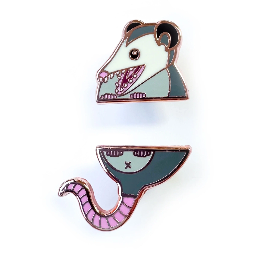 Opossum Pride Pal Enamel Pin Set