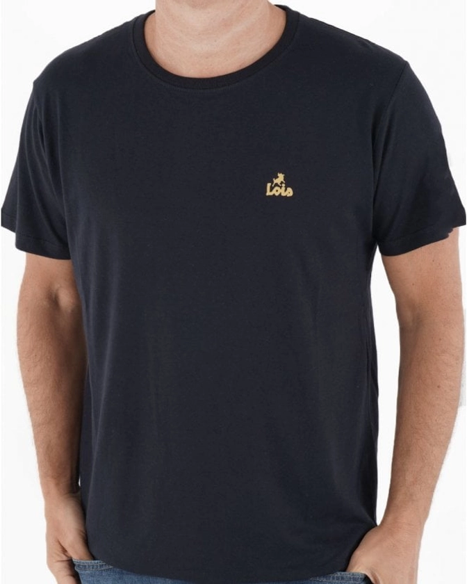 Lois Small Logo T-shirt Navy 