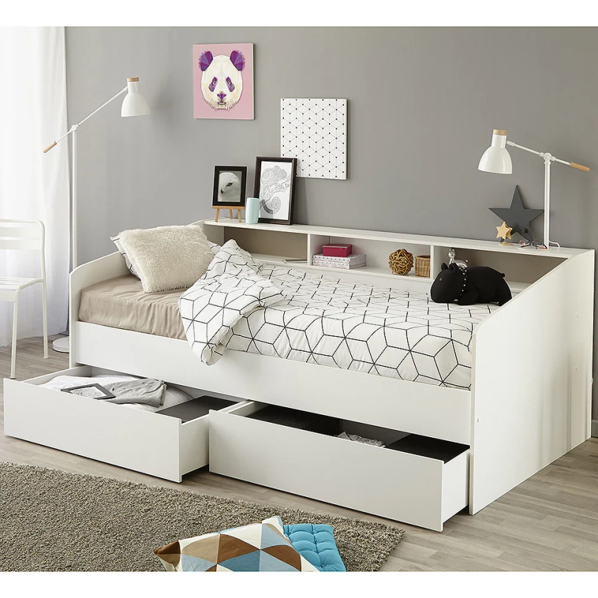 Parisot Sleep Day Bed with Drawers & Shelving