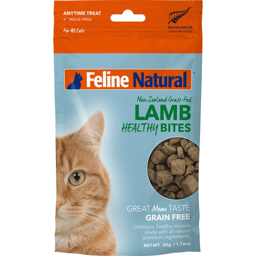 Feline Natural Lamb & Organs Healthy Bites Cat Treats 50g