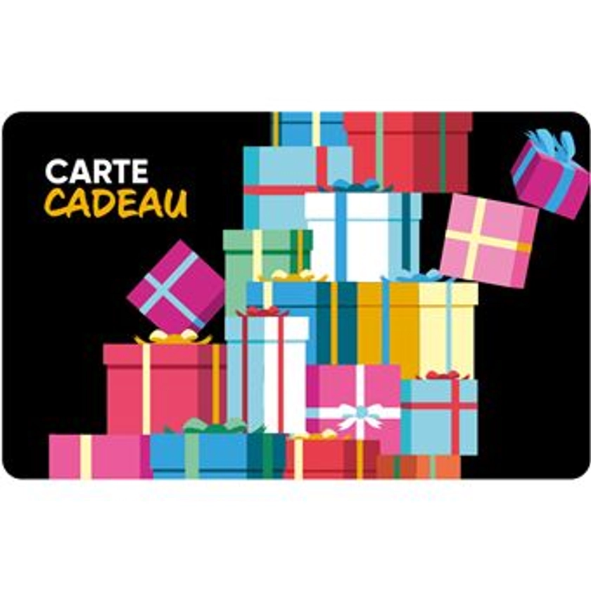 E-carte cadeau Fnac Darty Noire 50E, Top Prix | fnac