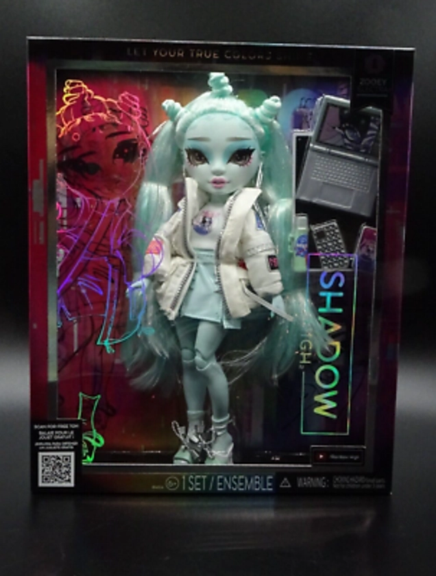 Rainbow High Shadow High "Zooey Electra" Lt Teal Fashion Doll - New | eBay