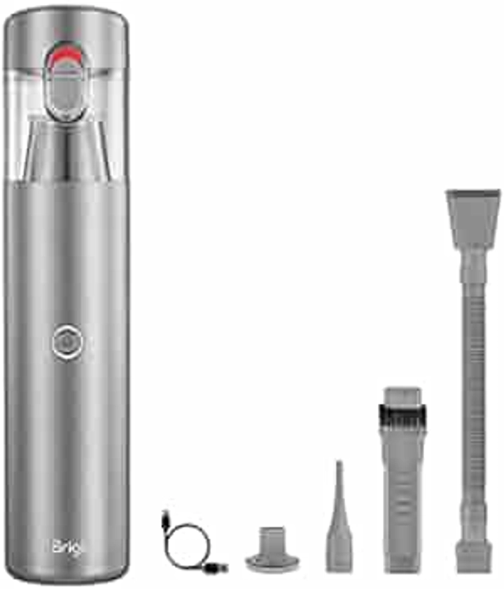 Brigii 3 in 1 Handheld Vacuum Cleaner, Cordless Car Vacuum for Small Messes, Hand Vacuum & Air Duster & Hand Pump, Mini Vacuum for Crevices, Keyboard Cleaner, USB Rechargeable -M1(2021ver)