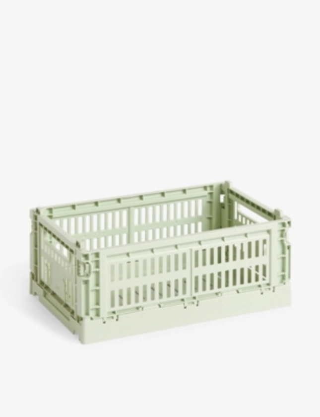 HAY - Colour stackable small recycled-plastic crate 26cm x 17cm | Selfridges.com