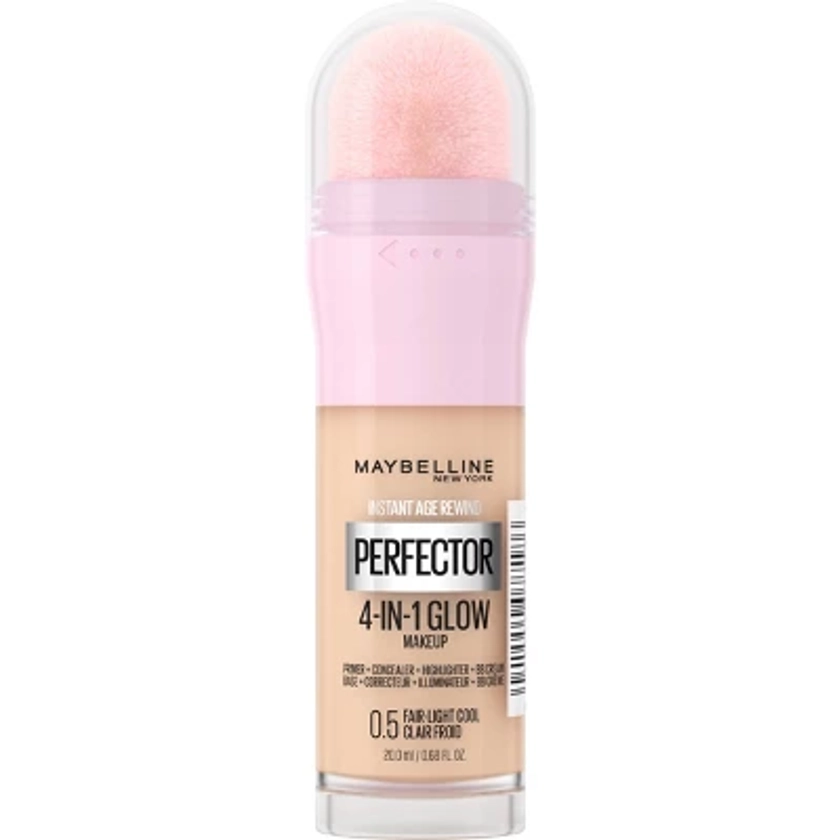 Maybelline Instant Age Rewind Instant Perfector 4-in-1 Glow Foundation Makeup - 0.5 Fair/Light Cool - 0.68 fl oz