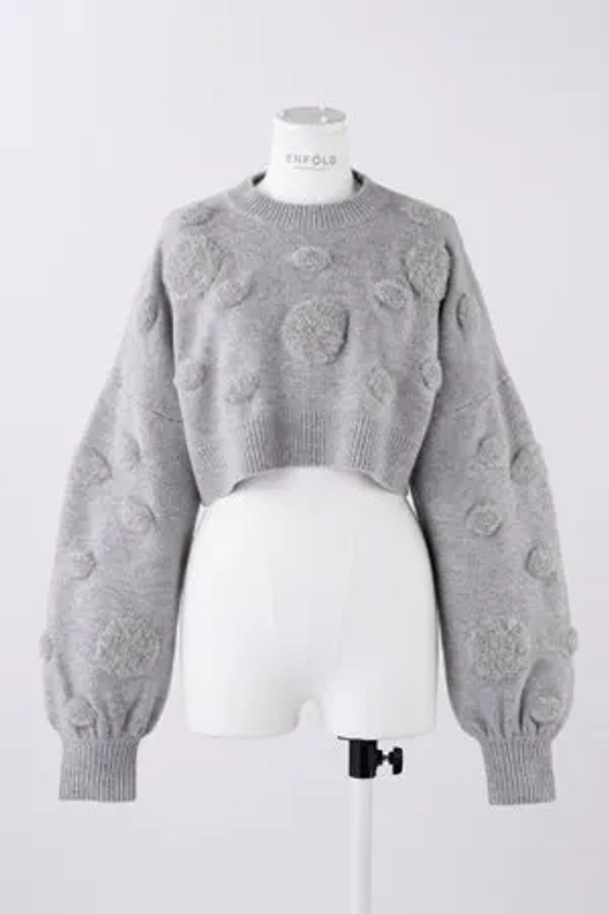 CROPPED TUFT PULLOVER