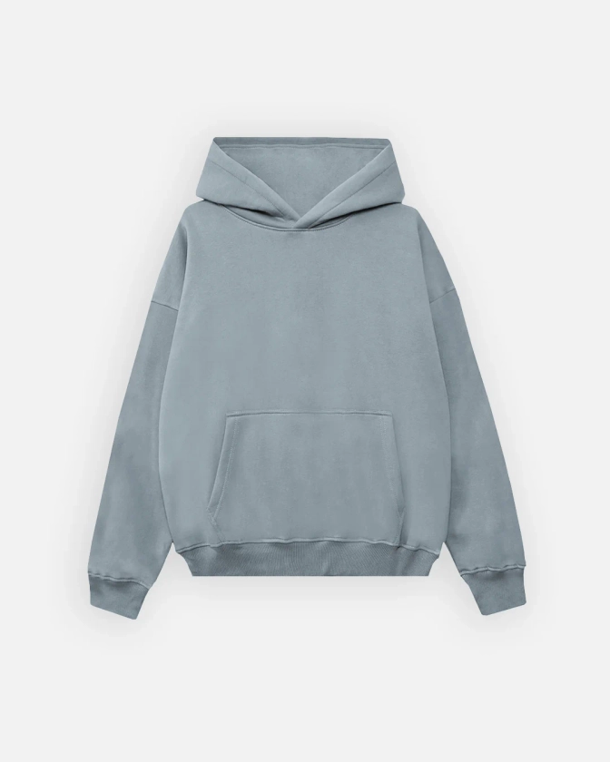 Drop Shoulder Hoodie - Slate