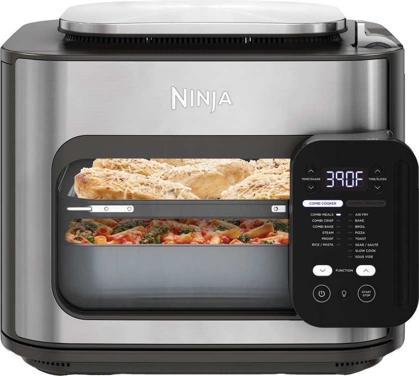 Ninja Combi All-in-One Multicooker, Oven, & Air Fryer, Complete Meals in 15 Mins, 14-in-1, Combi Cooker + Air Fry Stainless Steel SFP701 - Best Buy