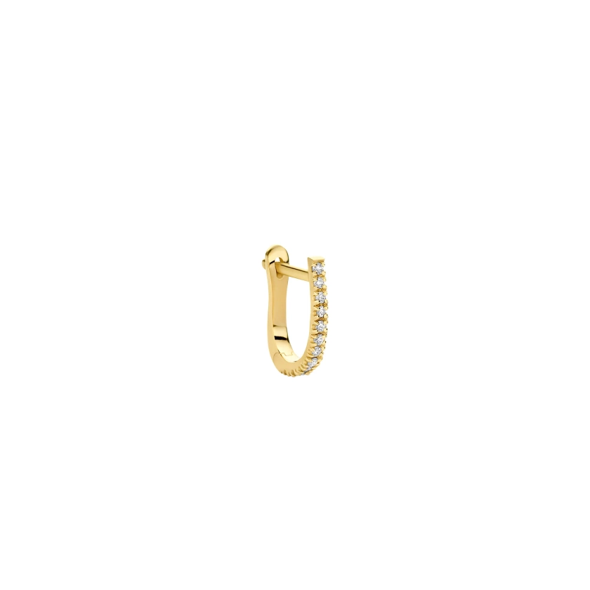 18k Recycled Gold Diamond Earring | Kimai