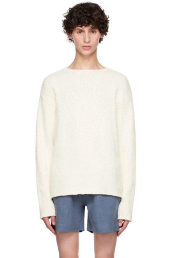 COMMAS - Off-White Cotton Cashmere Sweater