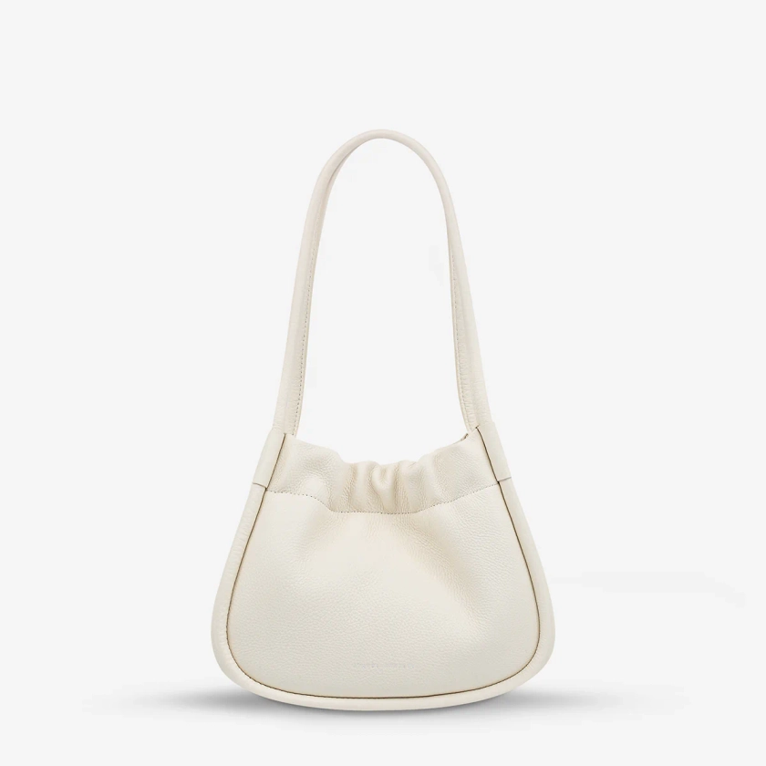 Ordinary Pleasures Women's Chalk Leather Handbag | Status Anxiety®