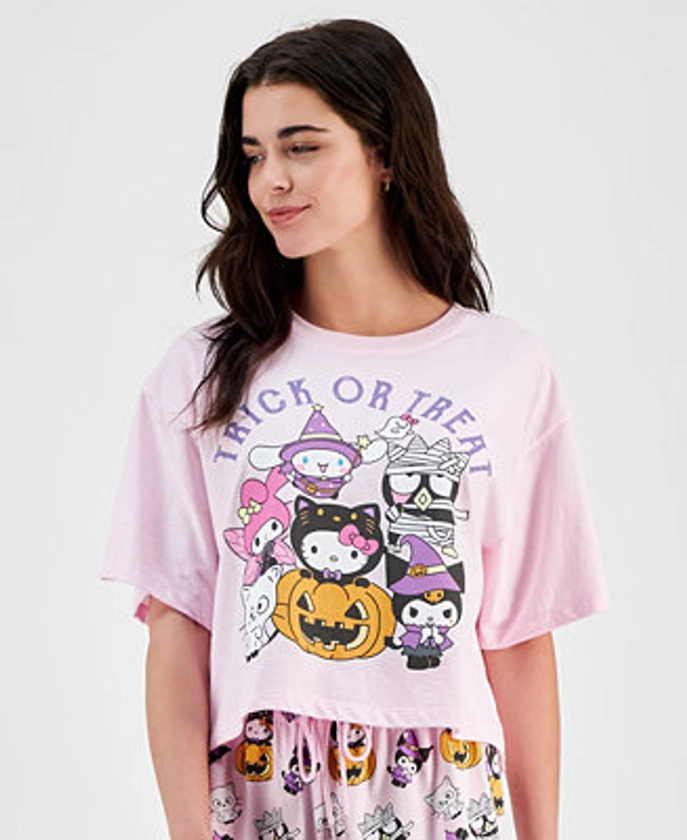 Love Tribe Juniors' Hello Kitty Trick Or Treat Halloween Graphic T-Shirt - Macy's