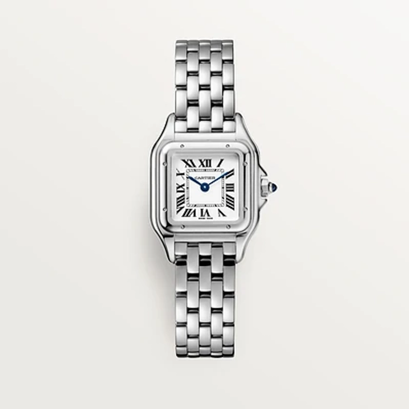 CRWSPN0006 - Panthère de Cartier watch, small model - Small model, quartz movement, steel - Cartier