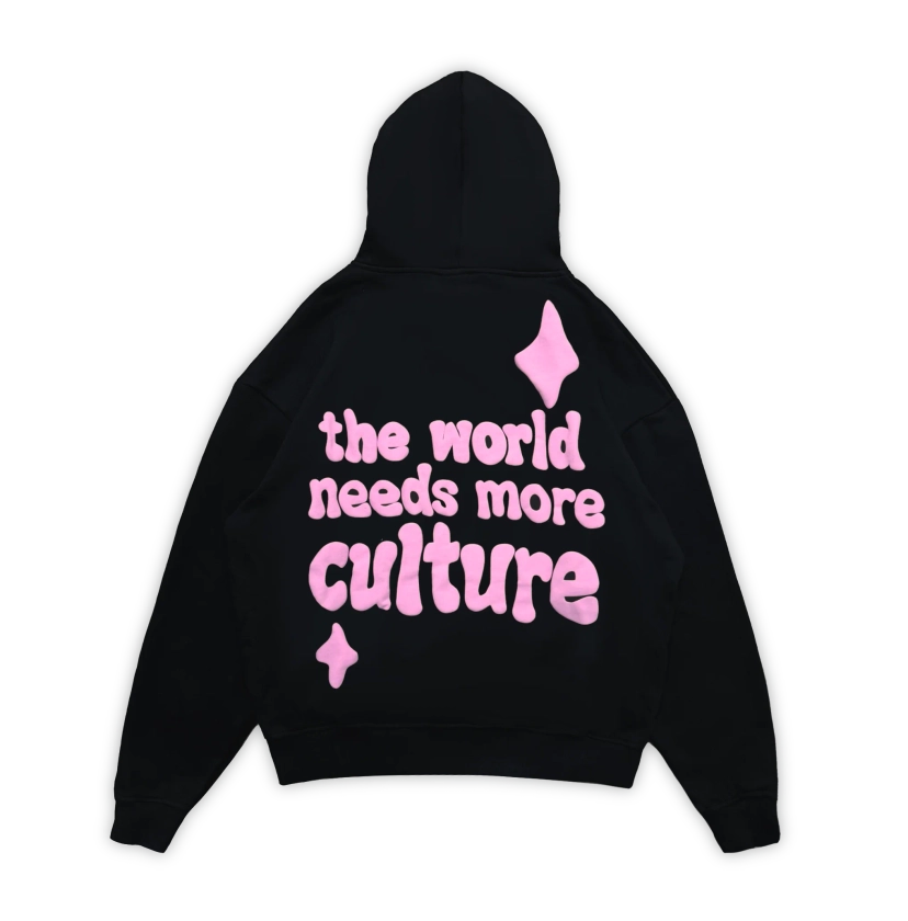 Culture Heritage - World Culture Hoodie | Black Pink