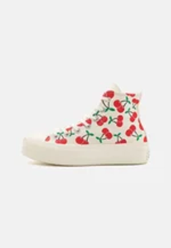 CHUCK TAYLOR ALL STAR LIFT - High-top trainers - egret/red/green