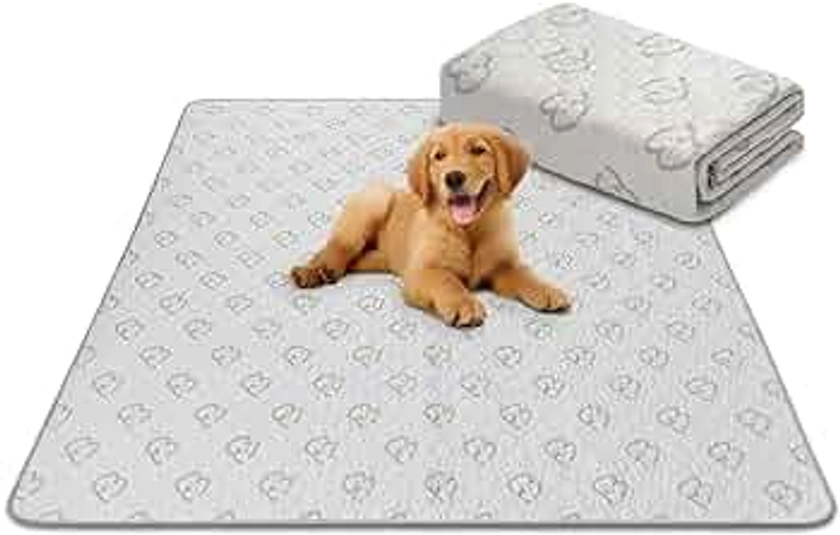 FXW Washable Pee Pads for Dogs, 63" x 63" Puppy Pads with Super Absorbent, Specifically Designed for 24inch 8 Panels Dog Playpen, Square