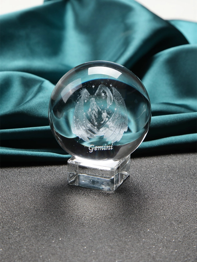 1pc Gemini Crystal Ball Art Decoration