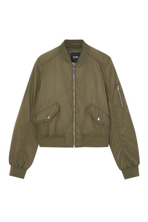 Basic bomber jacket with zip
