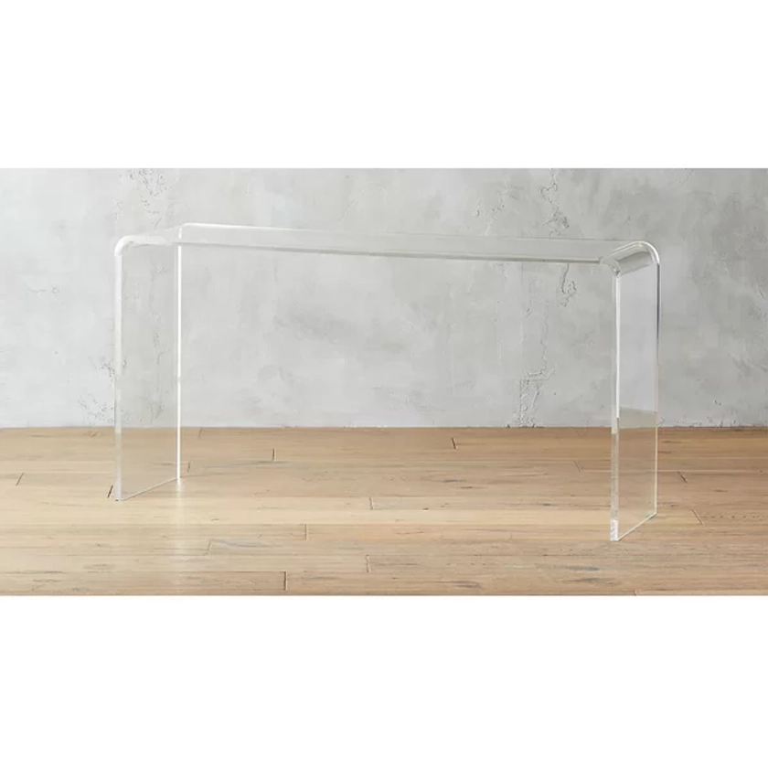 Morrigan  Glass Top Console Table