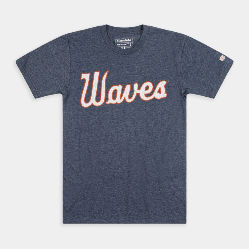 Pepperdine Waves 1970s Basketball Script Tee