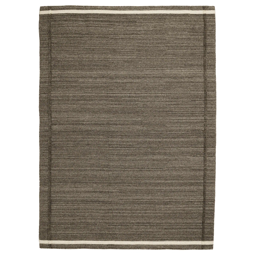 HÖJET tapis tissé à plat, fait main brun, 170x240 cm - IKEA