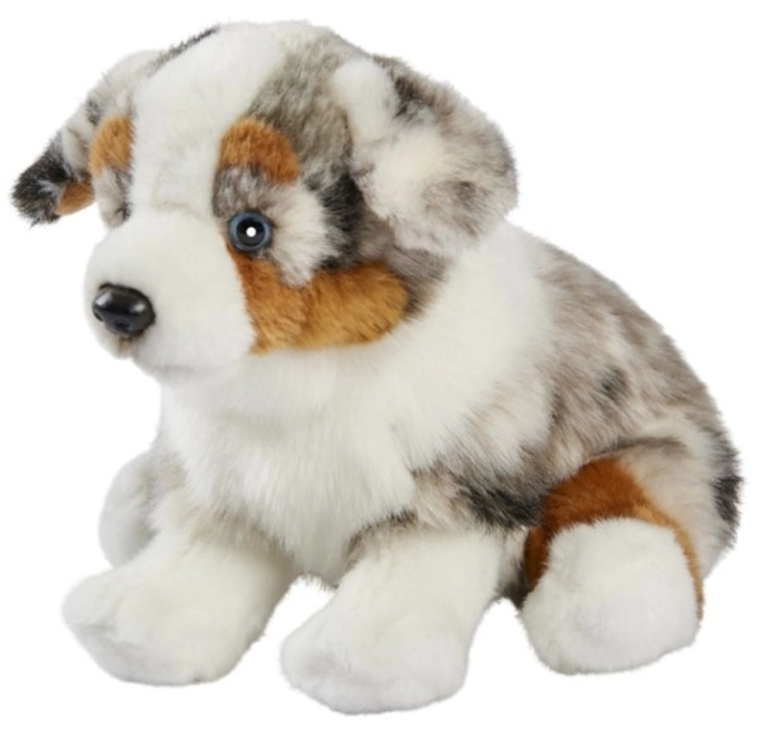 Anima - Peluche chien berger australien assis, Livraison Gratuite 24/48h