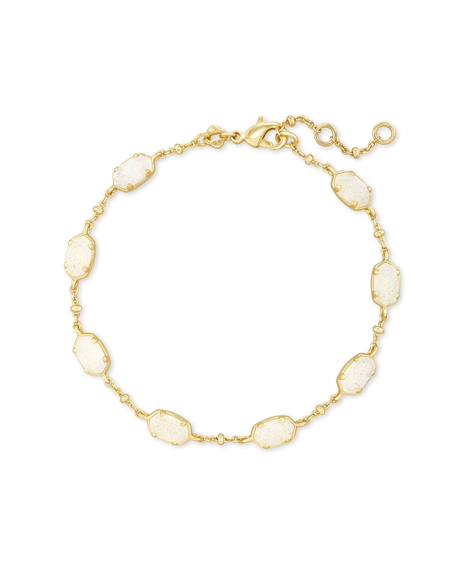 Emilie Gold Chain Bracelet in Iridescent Drusy | Kendra Scott