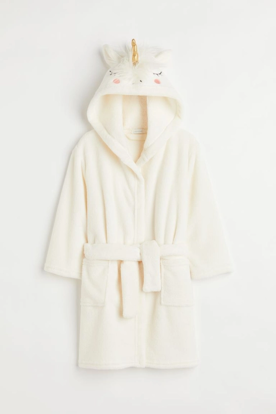 Dressing gown - Long sleeve - Knee length - Cream/Unicorn - Home All | H&M GB