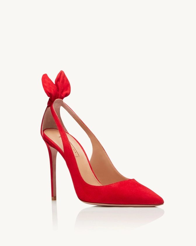 Bow Tie Pump 105 rouge Aquazzura@ Official