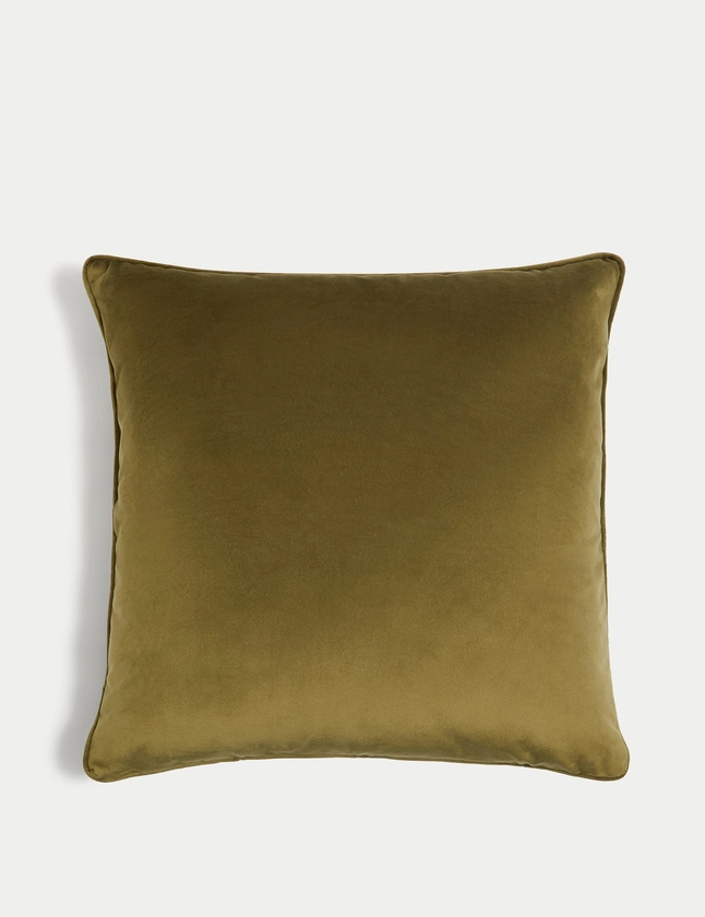 Velvet Piped Cushion | M&S Collection | M&S