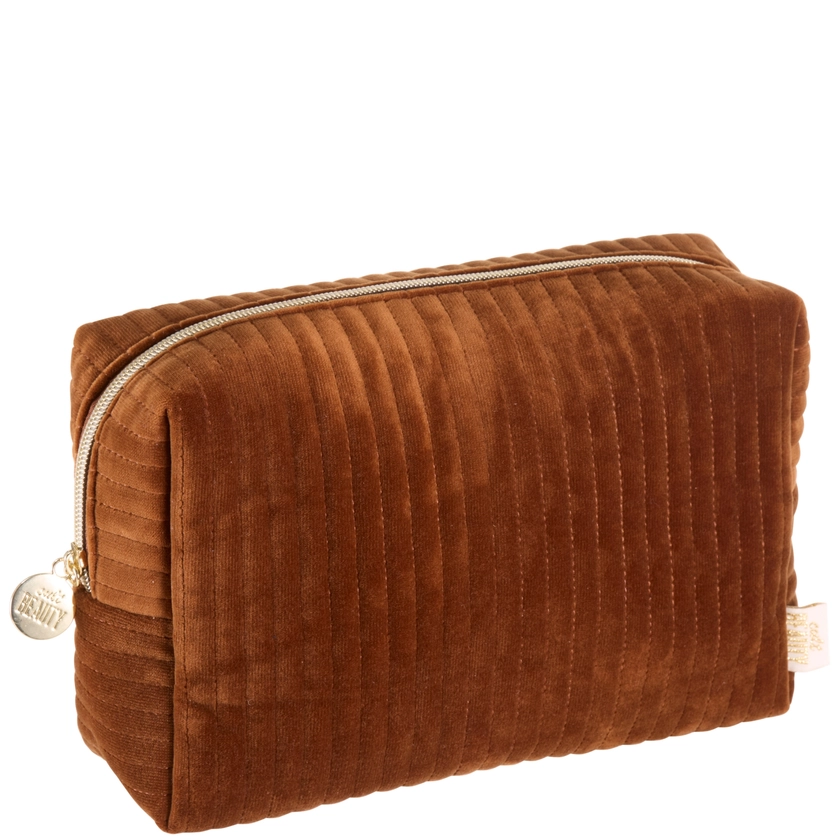 Cult Beauty Large Luxury Velvet Quilted Bag | CultBeauty