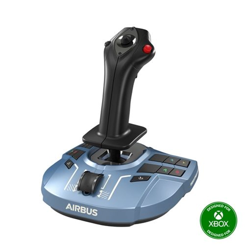 Joystick Guillemot Thrustmaster TCA Sidestick X Airbus Edition pour Xbox Series X/S/PC Bleu grisé et noir