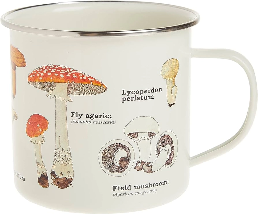 Gift Republic GR270058 Mushroom Enamel Mug, 500ml, 1 Count (Pack of 1) : Amazon.com.au: Beauty