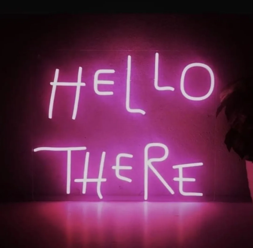 Led Hello There Neon Light / Led Hello There Neon Sign / - Etsy Australia