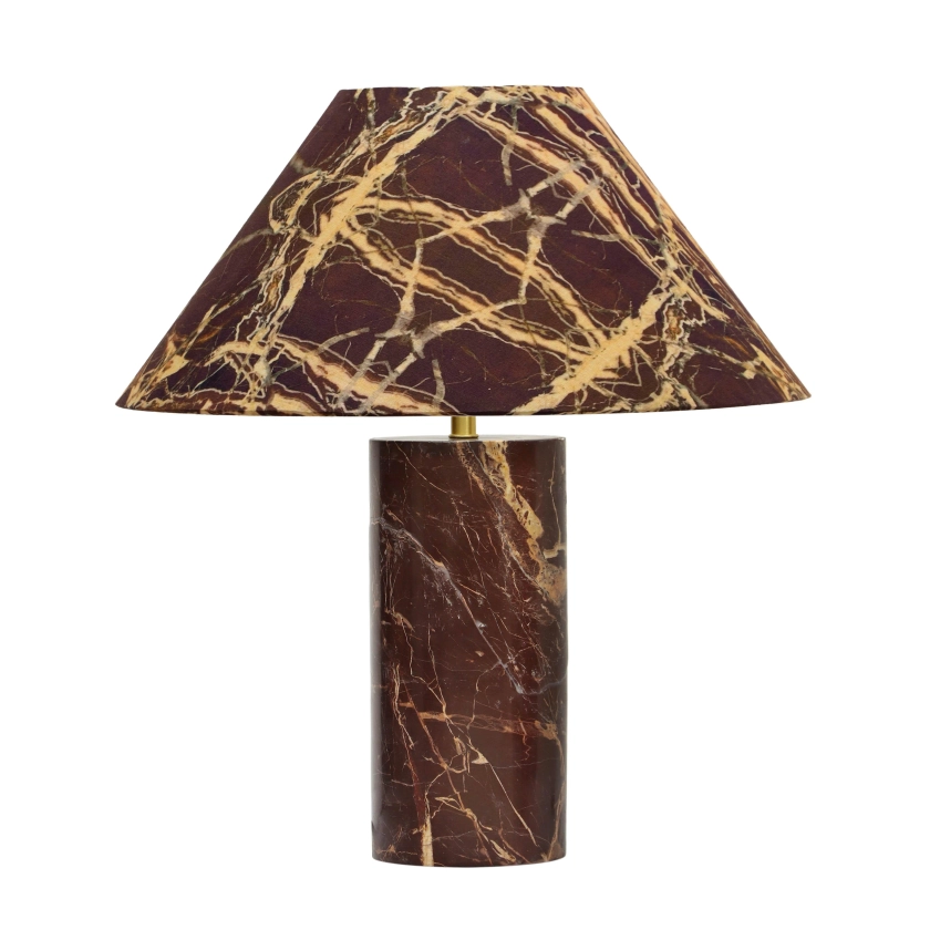 Mable Marble Print Table Lamp