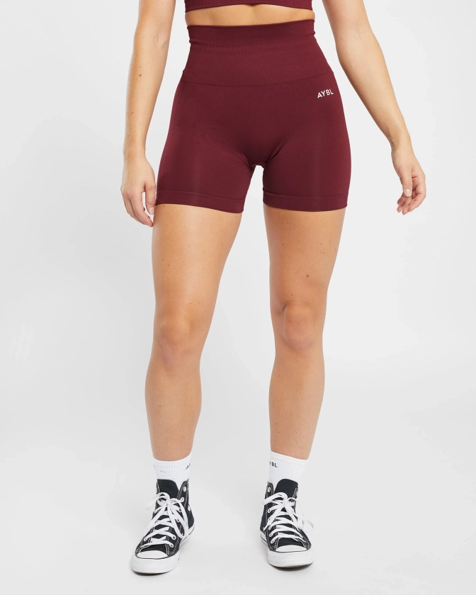 Empower Seamless Shorts - Rouge Wine