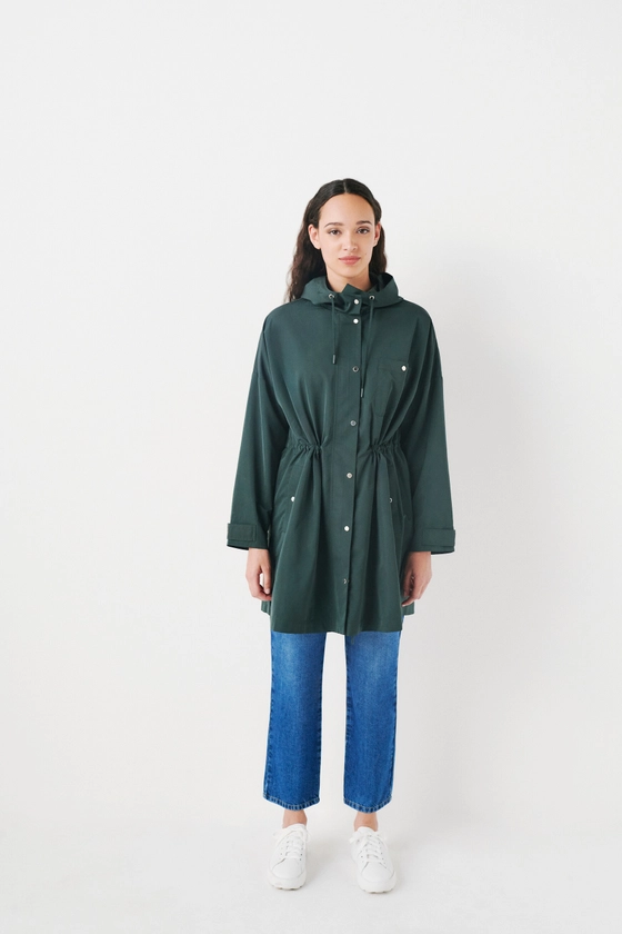 Parka guarana vert fonce femme