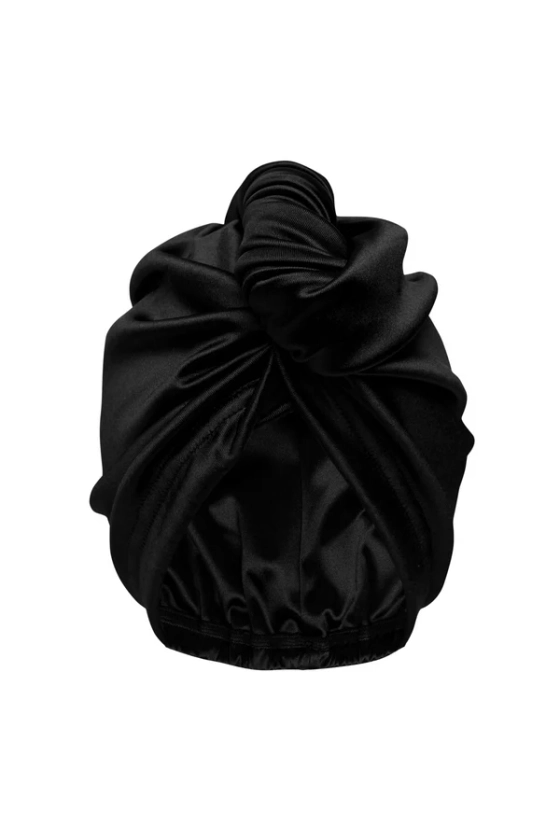 Midnight Onyx All Satin Hair Wrap