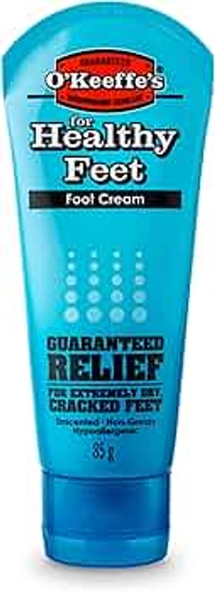 O'Keeffe's Healthy Feet, 80ml – Foot Cream for Extremely Dry, Cracked Feet | Instantly Boosts Moisture Levels, Creates a Protective Layer & Prevents Moisture Loss