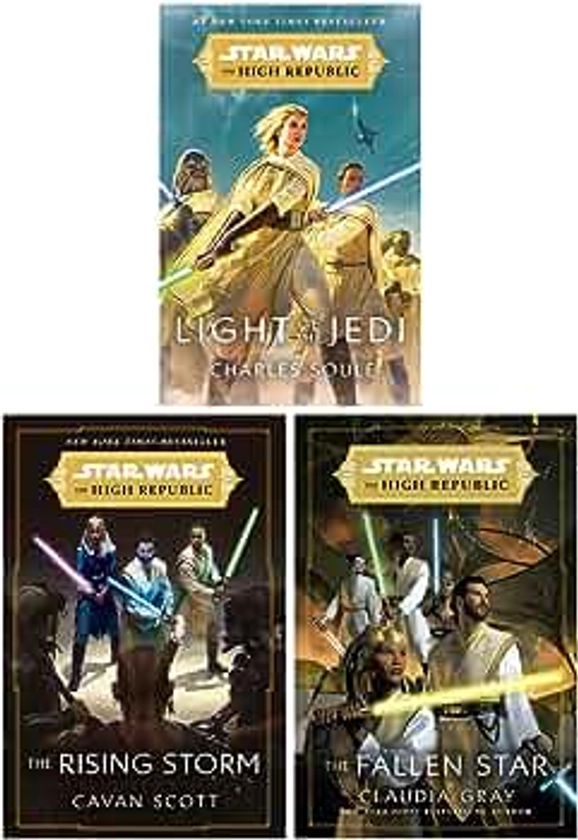 Star Wars: The High Republic Series 3 Books Collection Set (Light of the Jedi, The Rising Storm & The Fallen Star)