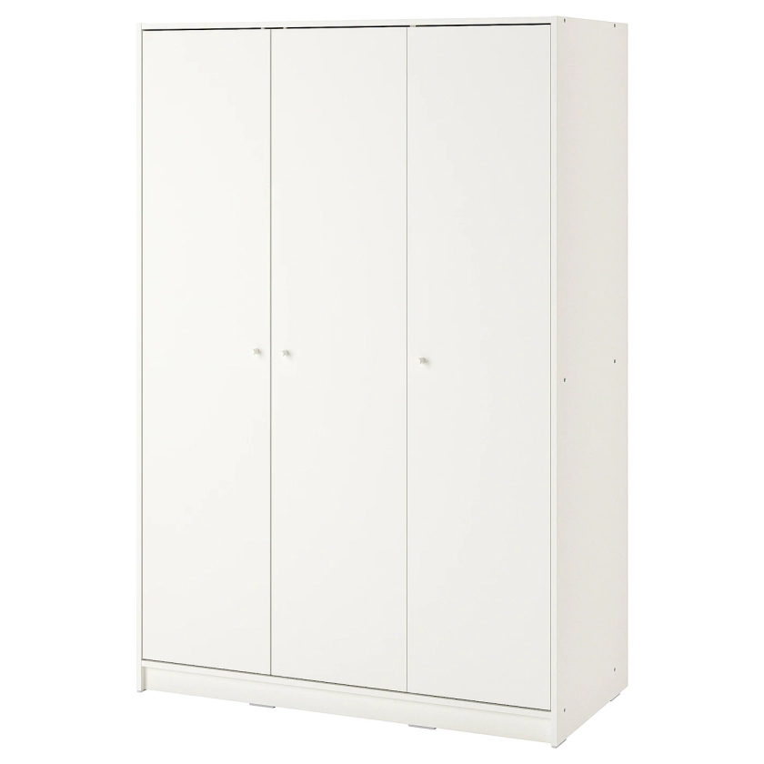 KLEPPSTAD Armoire 3 portes, blanc, 117x176 cm - IKEA