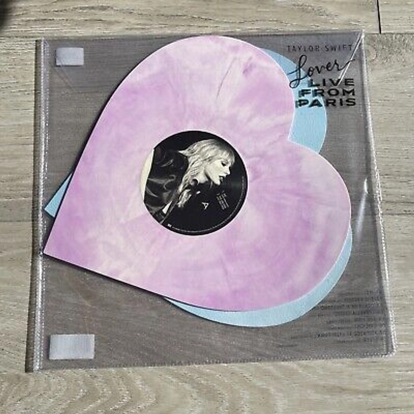 Taylor Swift Lover (Live From Paris) Heart Shaped Limited Vinyl In Hand New Rare 602448222589 | eBay