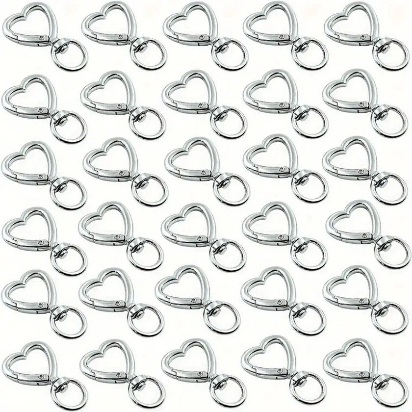 30pcs Shaped Zinc Alloy Keychain Diy Snap For For Day Womens Day Day - Sports & s - Temu