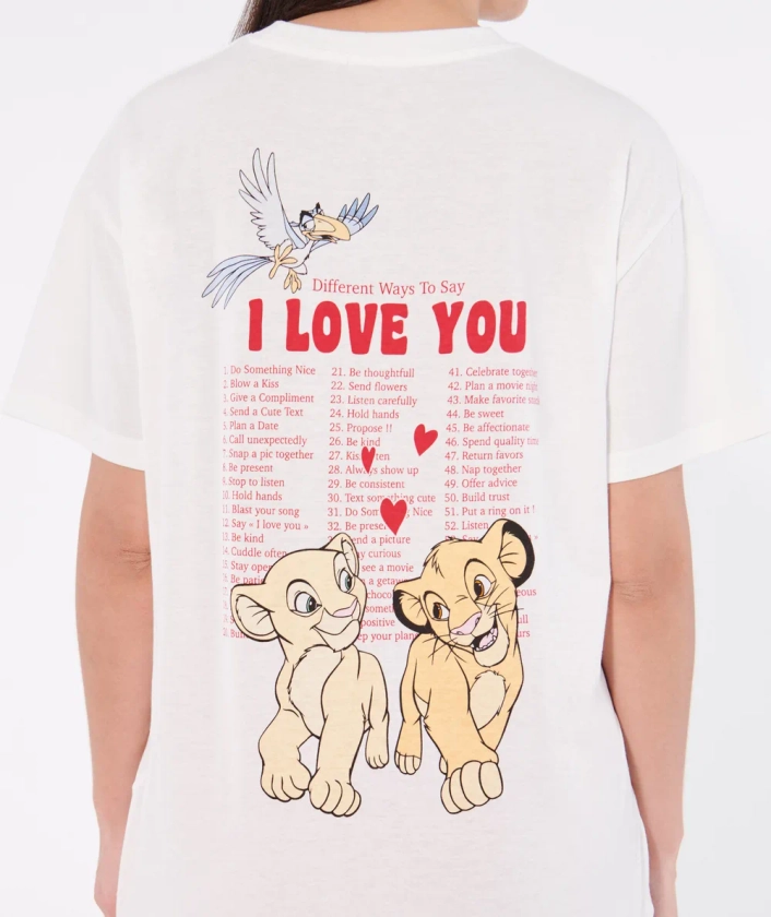 T-shirt en jersey Simba et Nala